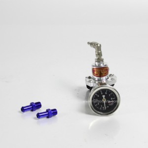 Adjustable Superior Fuel Pressure Regulator With Filled Oil Gauge Aluminum