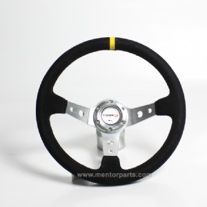 Racing Car 350mm Suede Steering Wheel With Universal Fitment