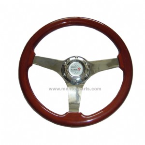 Racing Car Wooden Steering Wheel with Universal Fitment