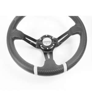 Universal All Carbon-Look Steering Wheel for Racing Cars