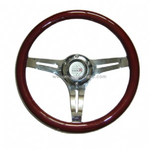 Wooden Steering Wheel with 3 Spokes in 320mm Diameter